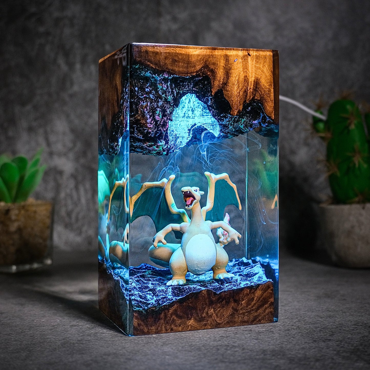 The Apex Flyer: Solar Flare Resin Lamp