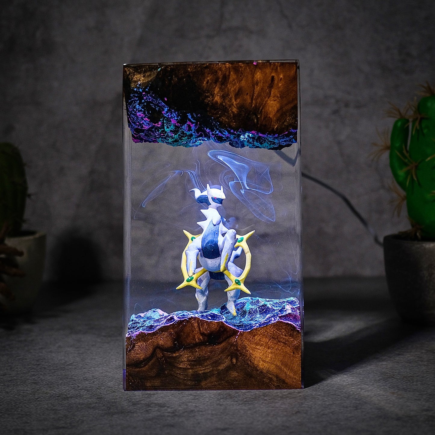 The Prime Creator: Celestial Ring Resin Lamp