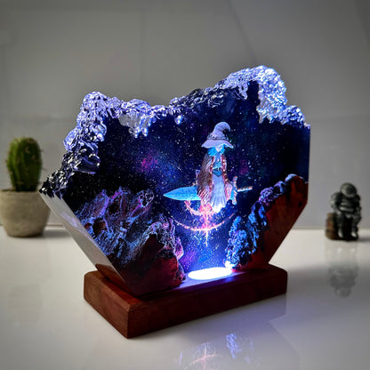 The Snow Witch: Lunar Mystery Resin Lamp